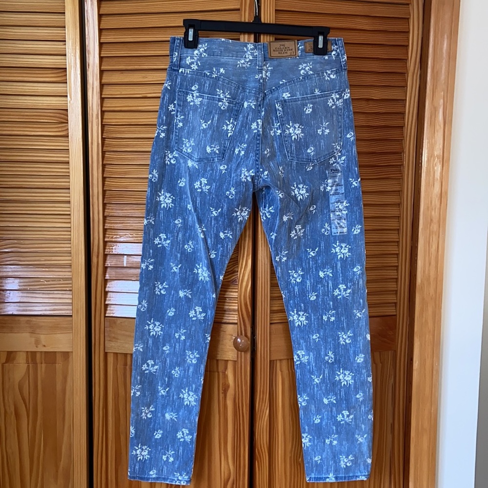polo ralph lauren called high rise slim jeans white flower pattern - Picture 7 of 10